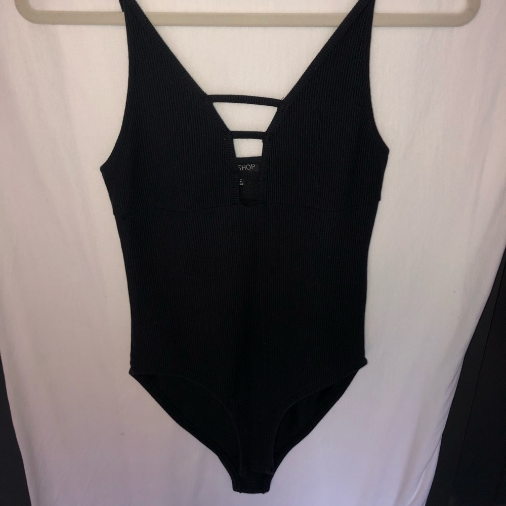 Topshop Black Body Suit